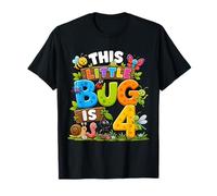 This Little Bug is 4 Years Old Insect 4th Birthday Party T-Shirt