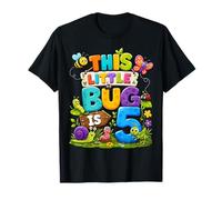 This Little Bug is 5 Years Old Insect 5th Birthday Party T-Shirt