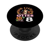 This Little Otter is 8 Adorable huitième Anniversaire PopSockets PopGrip Adhésif