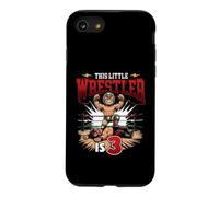 This Little Wrestler is 3-3rd Birthday Coque pour iPhone SE (2020) / 7/8