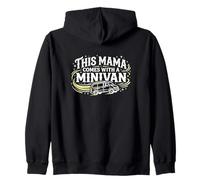 This Mama Comes with A Minivan Soccer Practice Covoiturage Mom Sweat à Capuche