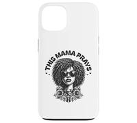This Mama Prays Stylish Womens Religious Faith Floral Coque pour iPhone 13