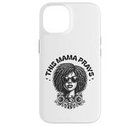 This Mama Prays Stylish Womens Religious Faith Floral Coque pour iPhone 14