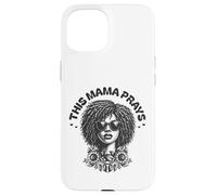 This Mama Prays Stylish Womens Religious Faith Floral Coque pour iPhone 15