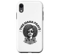 This Mama Prays Stylish Womens Religious Faith Floral Coque pour iPhone XR