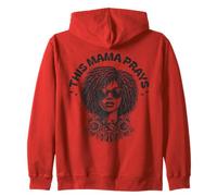 This Mama Prays Stylish Womens Religious Faith Floral Sweat à Capuche