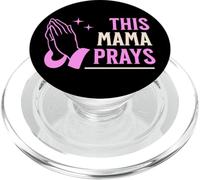 This Mama Prays Womens Religious Floral Faith PopSockets PopGrip pour MagSafe