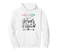 This Mama Runs on Coffee Jesus Praying Mama Coffee Jesus Mom Sweat à Capuche