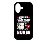 This Man Good Lord and A Crazy Nurse Funny Nursing Coque pour iPhone 17