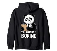 This Meeting is Boring Funny Panda Office Humour Sweat à Capuche