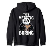 This Meeting is Boring Funny Panda Office Humour Sweat à Capuche