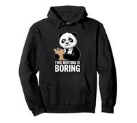 This Meeting is Boring Funny Panda Office Humour Sweat à Capuche