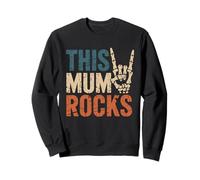 This Mum Rocks Squelette de Musique Rock pour la fête des mères Sweatshirt