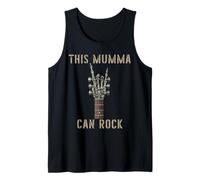 This Mumma Can Rock on Squelette Hand Music Band Guitare Débardeur