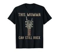 This Mumma Can Still Rock on Squelette Hand Guitare Anniversaire T-Shirt