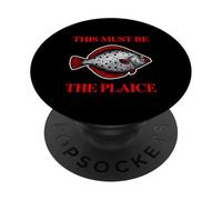 This Must Be The Plaice Fish Plaice Music Band Jeu de Mots PopSockets PopGrip Adhésif