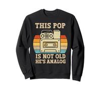 This Pop Is Not Old Hes Cassette analogique rétro Sweatshirt