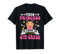 This Princess is Going to 4th Grade Back to School for Girls T-Shirt Graphique avec Valeur
