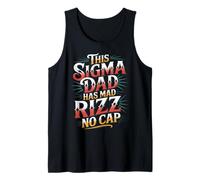 This Sigma Dad Has Mad Rizz No Cap Argot mème - Débardeur