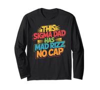 This Sigma Dad Has Mad Rizz No Cap Argot mème - Manche Longue