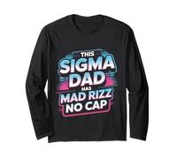 This Sigma Dad Has Mad Rizz No Cap Argot mème - Manche Longue