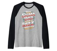 This Sigma Dad Has Mad Rizz No Cap Argot mème - Manche Raglan