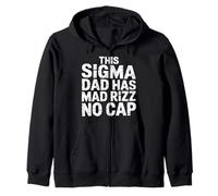 This Sigma Dad Has Mad Rizz No Cap Argot mème |- Sweat à Capuche