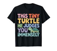 This Tiny Turtle He Judges You Immensely Jugement - T-Shirt