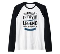 This Uncle is The Man The Myth The Legend 100% Authentic One Manche Raglan