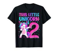 This Unicorn is 2 Years Old 2nd Birthday Girl Daughter T-Shirt