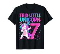 This Unicorn is 7 Years Old 7th Birthday Girl Daughter T-Shirt