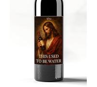 This Used to Be Water Jesus Wine Label Secret Santa Gift