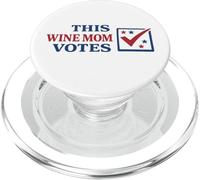This Wine Mom Vote élections Civic Duty Voting PopSockets PopGrip pour MagSafe