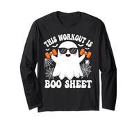 This Workout is Boo Drap Humoristique fantôme Halloween Manche Longue