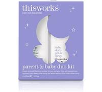 This Works Parent & Baby Sleep Duo Coffret cadeau - Vaporisateur de sommeil pour bébé approuvé par les pédiatres pour 6 mois et plus et un oreiller de sommeil profond - Infusé avec de la lavande, de