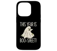 This Year is Boo-Sheet ! Funny Halloween Sad Ghost Meme Coque pour iPhone 14 Pro