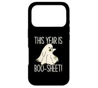 This Year is Boo-Sheet ! Funny Halloween Sad Ghost Meme Coque pour iPhone 17 Pro