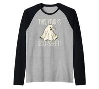 This Year is Boo-Sheet ! Funny Halloween Sad Ghost Meme Manche Raglan