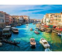 THISIT Peindre par Nombre pour Adultes Débutants sur Toile,Italie, Venise, rivière-16 * 20inch avec cadre en bois