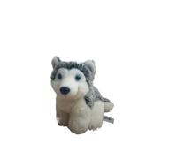 ThisToffGuys 3.9" Realistic Husky Plush Toy, Dog Stuffed Animal, Puppy