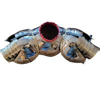 ThisToffGuys Armure de hussard ailé polonais - Cuirasse et épaulières de chevalier fabriquées à la main - Reconstitution historique portable(B)