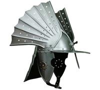 ThisToffGuys Casque de hussard ailé polonais - Armure de chevalier médiéval portable - Casque historique en acier for reconstitution, GN et