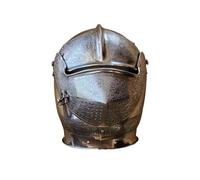 ThisToffGuys Casque milanais médiéval, armure de chevalier en acier inoxydable gravé, casque de combat historique européen portable