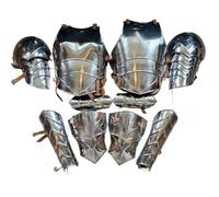 ThisToffGuys Ensemble d'armure de GN for femme, armure de plaques d'aventurière fantastique, costume de mercenaire portable for les foires de la Renaissance et le théâtre