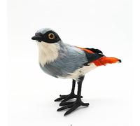 ThisToffGuys Figurine réaliste de Pie-grièche à Plumes de 5 Pouces, modèle d'oiseau Artificiel, décoration intérieure, Cadeau for Les Amoureux des Oiseaux (Lanius)