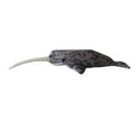 ThisToffGuys Jouet en Peluche de Simulation narval, Animal Marin, Baleine Glace, poupée Douce et Mignonne, Cadeau d'éducation précoce, décoration la Maison