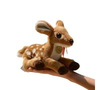 ThisToffGuys Peluche cerf Sika de 24,9 cm, Faon réaliste, Doux et câlin(25CM)