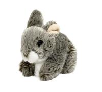 ThisToffGuys Peluche Lapin Gris Doux de 18 cm, Adorable en Peluche avec Fond lesté