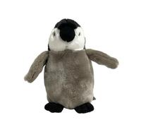 ThisToffGuys Peluche Pingouin Gris Doux de 24 cm, Adorable Poussin Manchot Empereur (Spheniscidae)
