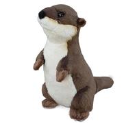 ThisToffGuys Poupée en Peluche de Loutre Simulation, Jouet prière, Animal, Doux et Mignon, Compagnon, Cadeau, décoration la Maison(Metallic)